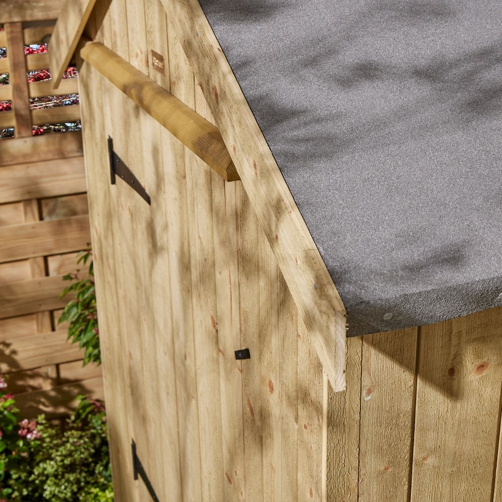 her64pt rowlinson premium heritage timber apex shed single door 4