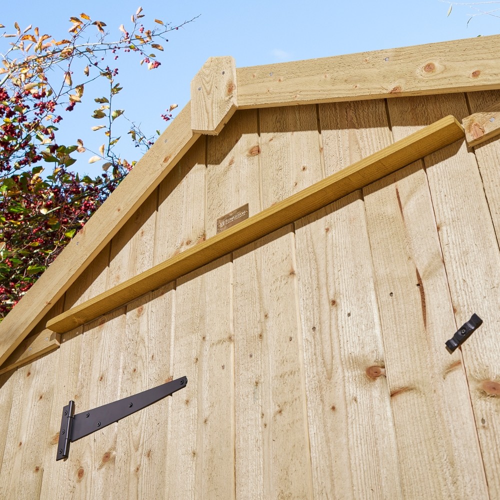 her64pt rowlinson premium heritage timber apex shed single door 5