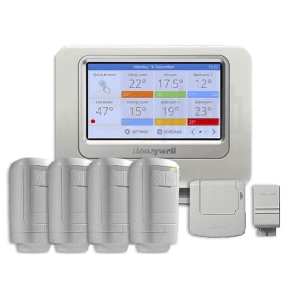 Honeywell Home ESSPACK2 - Evohome Base Pack, 4 HR91 Multi Zone & 1 Hot Water Kit