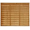 Horizontal Lap Pressure Treated Wooden Fence Panel - 6ft x 5ft (1.83m x 1.52m)