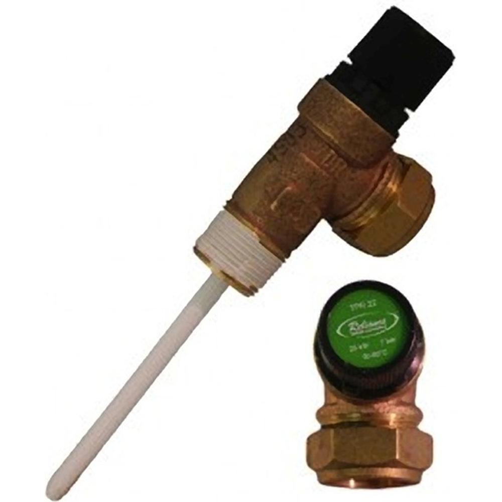 HRP Trade Cylinder HRP0166 7 Bar 22mm x 3/4'' T&P Relief Valve (Tpr22)