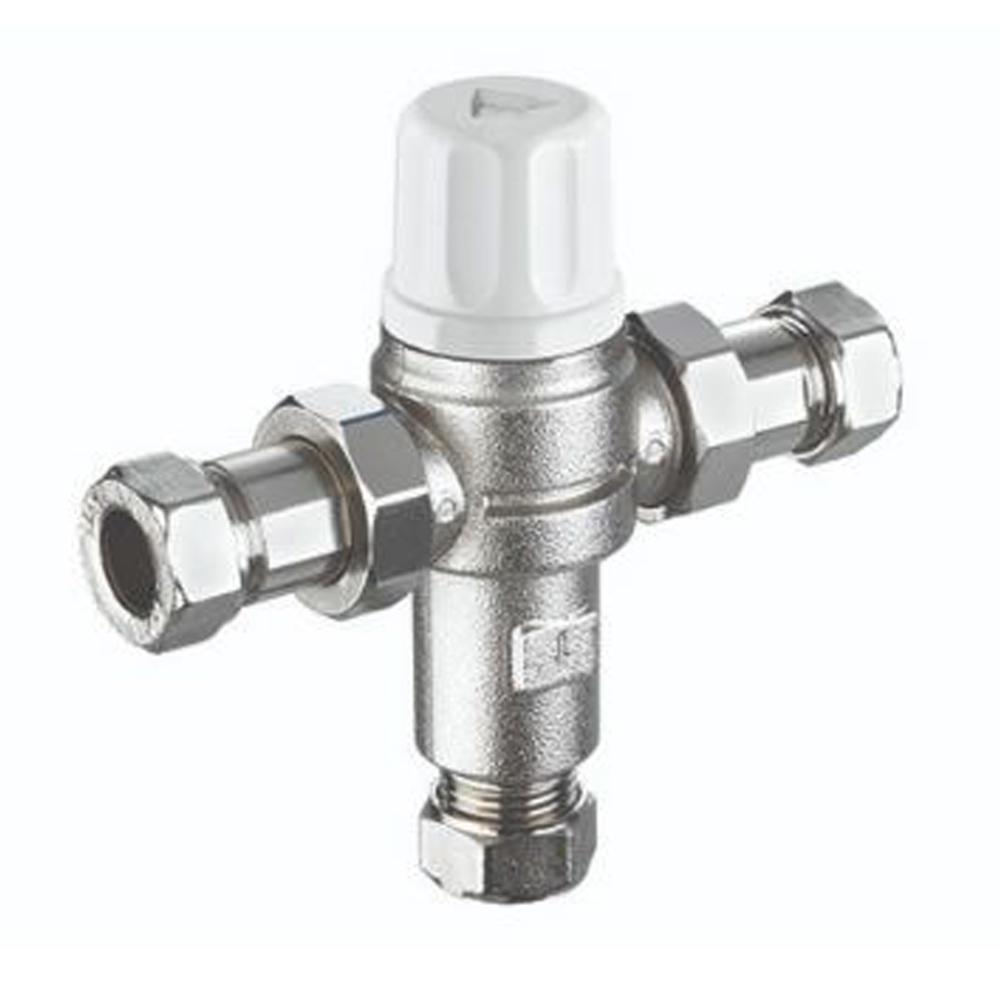 HRP Trade Cylinder HRP0486 Heatinguard Dual Tmv2/3 2 In 1 Thermostatic Mixing Valve