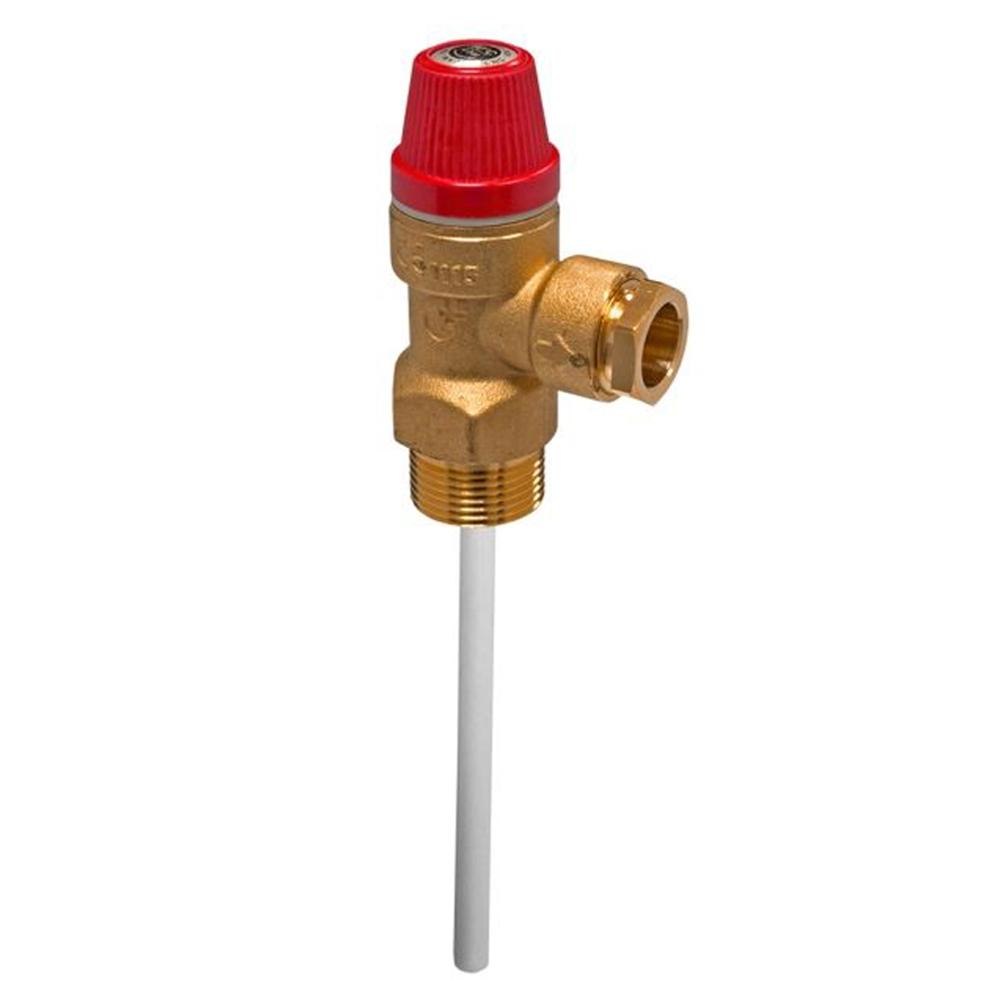 HRP Trade Cylinder HRP0490 4 Bar 15mm x 3/4'' T&P Relief Valve