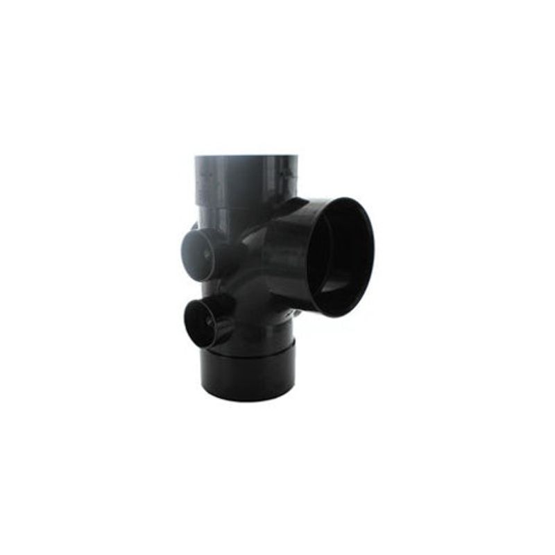 Hunter Plastic Solvent Weld 110mm Soil Pipe 92.5dg Branch Double Socket 5 Boss Drainage
