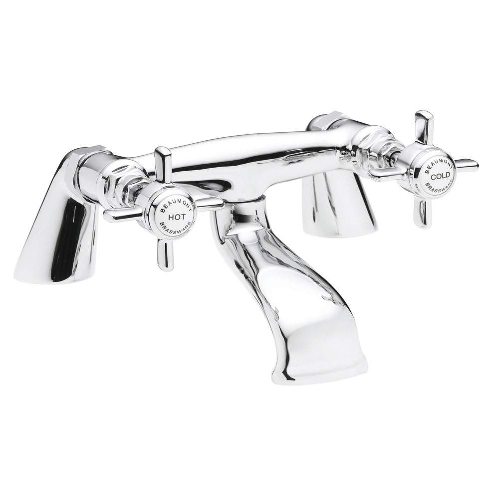 Nuie Chrome Beaumont Bath Filler Brass