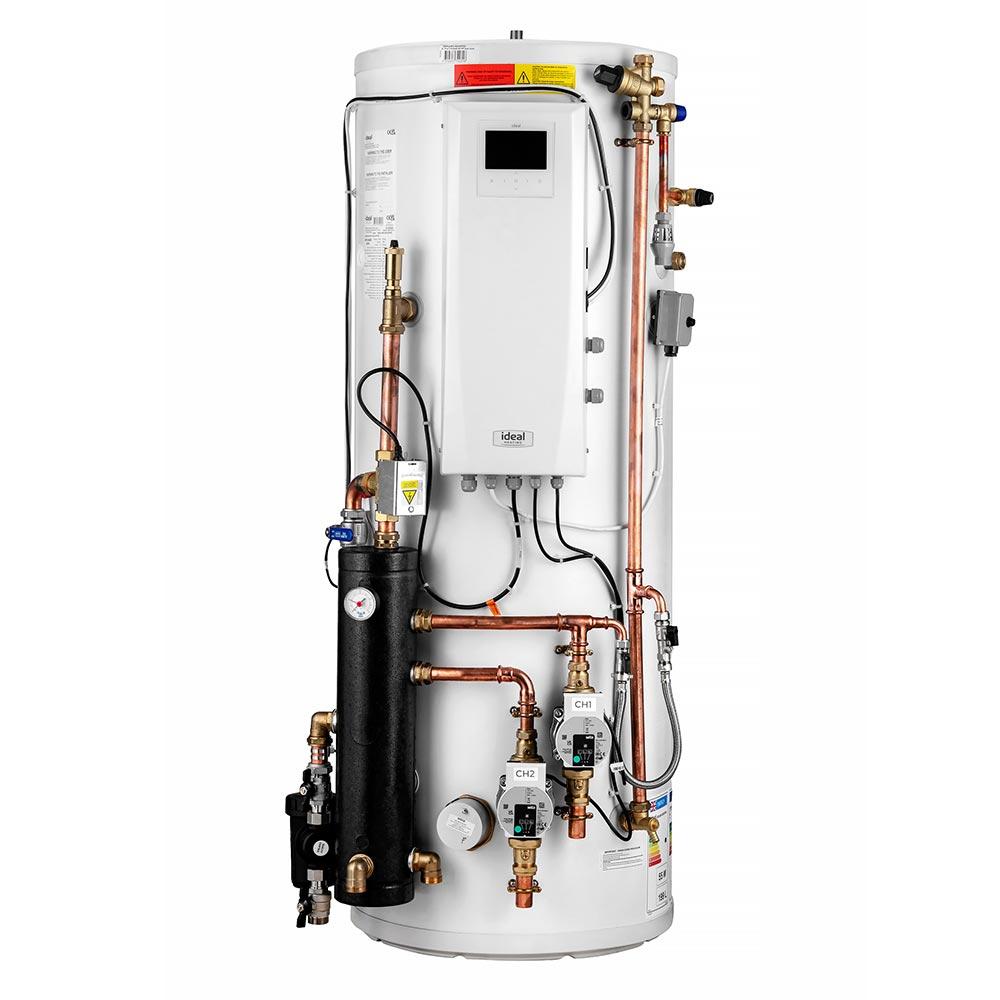 Ideal Heating HP290 DHW Pre-Plumbed Slimline 2 Zone Heat Pump Cylinder with Low Loss Header - 210L