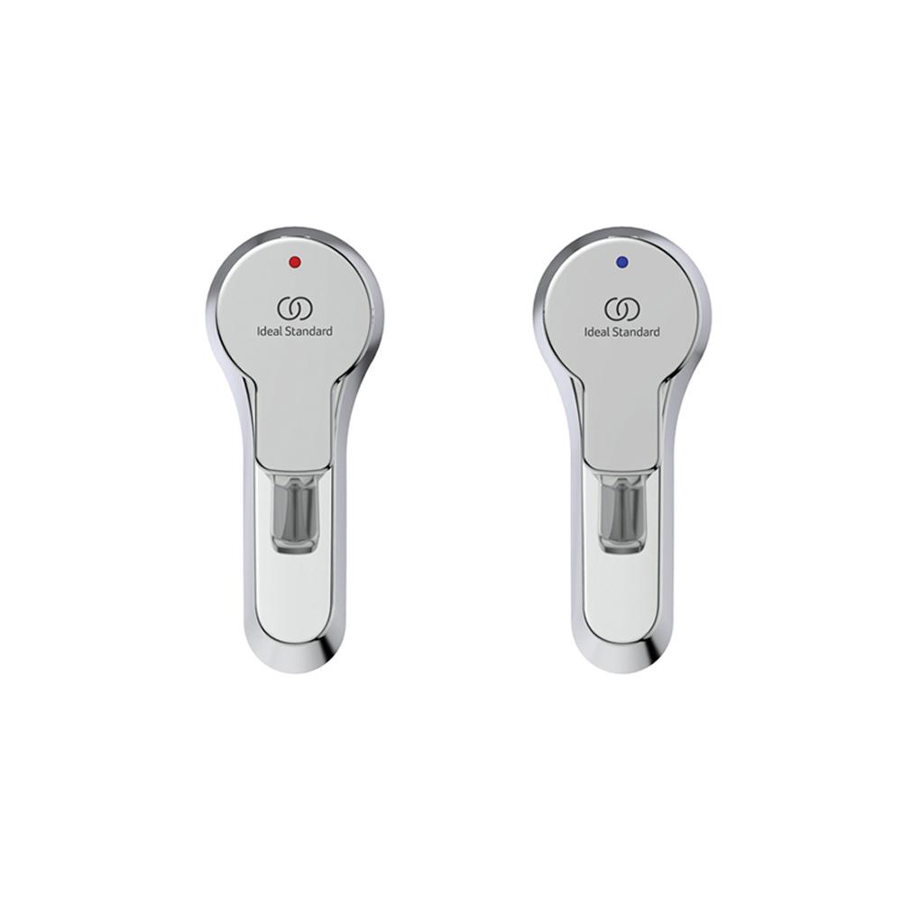 ideal standard calista chrome basin pillar taps birdseye