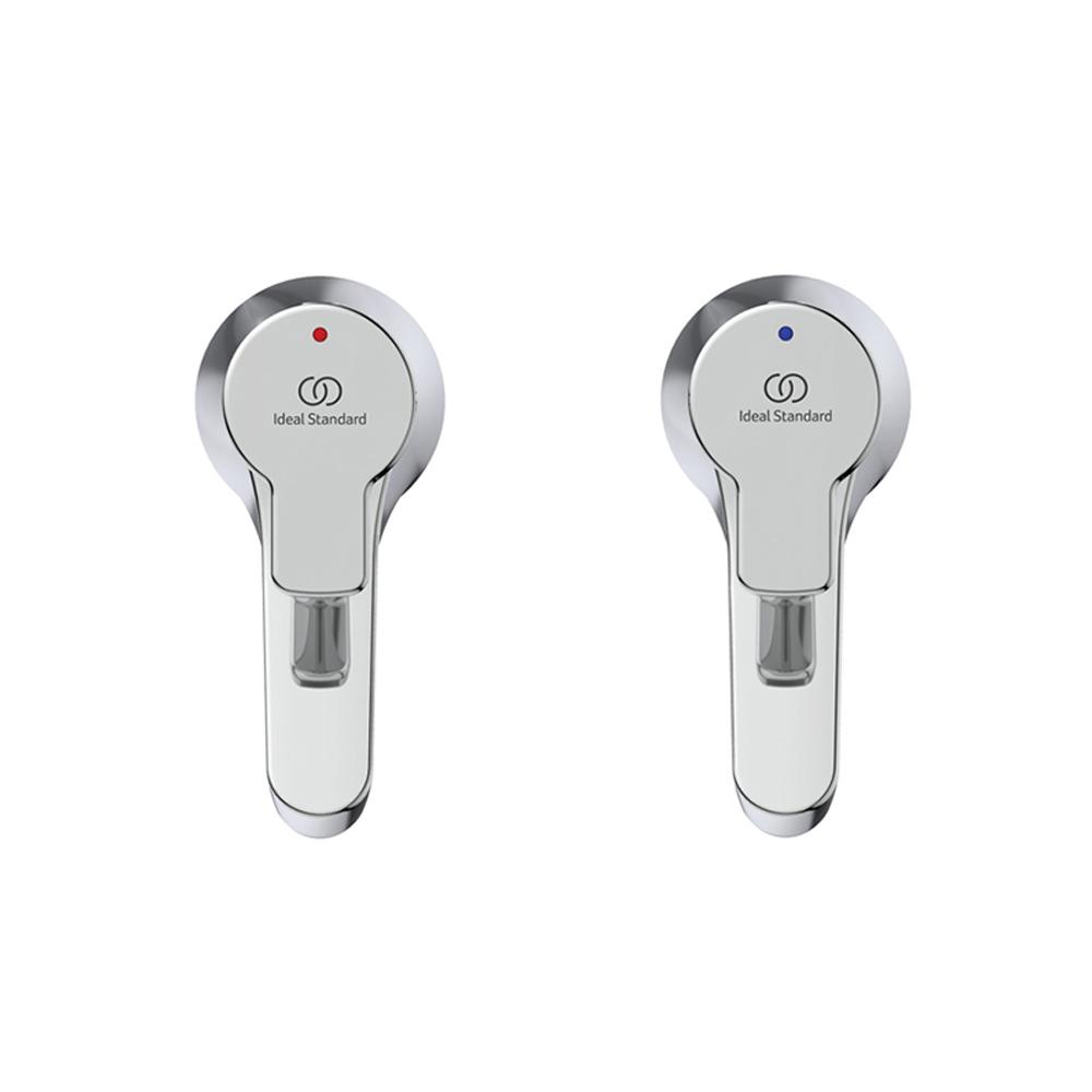 ideal standard calista chrome bath pillar taps birdseye