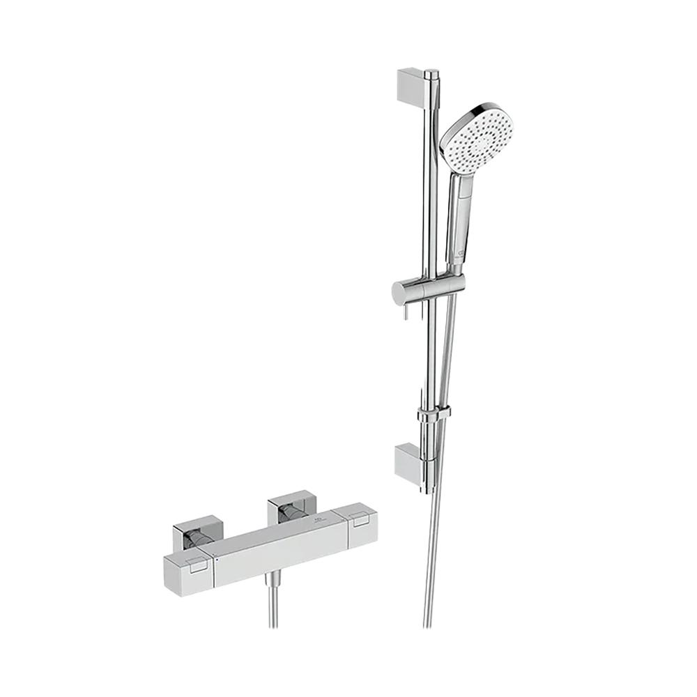 Ideal Standard Ceratherm C100 313mm x 65mm Chrome Round Shower System