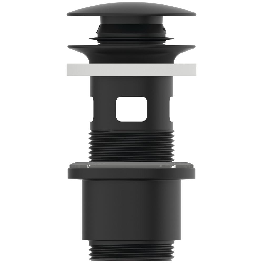 Ideal Standard Click-Clack Matt Black Slotted Waste