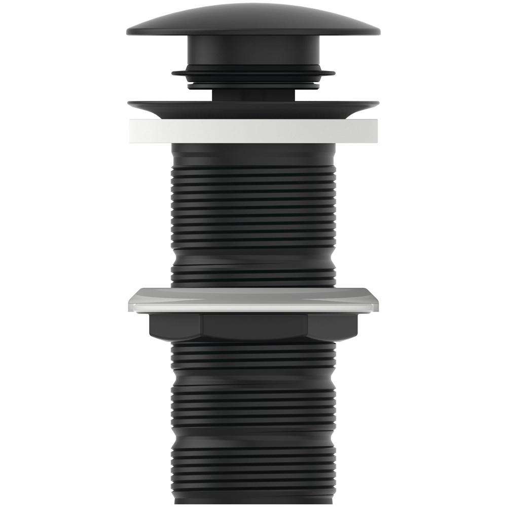 Ideal Standard Click-Clack Matt Black Unslotted Waste