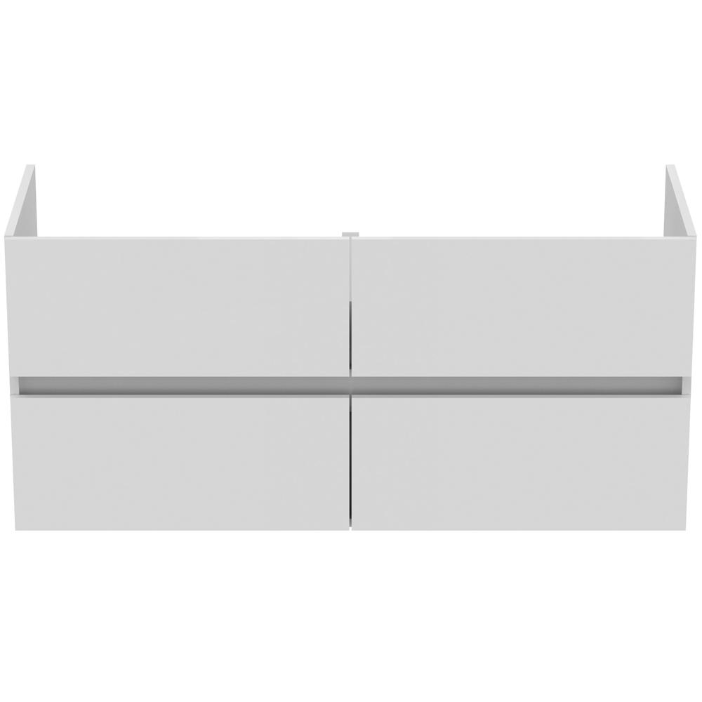 Ideal Standard Eurovit+ 1200mm 4 Drawer Wall Hung Gloss White Vanity Unit