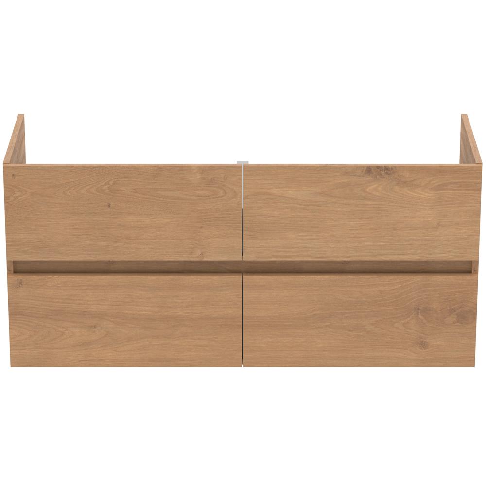 Ideal Standard Eurovit+ 1200mm 4 Drawer Wall Hung Natural Oak Vanity Unit