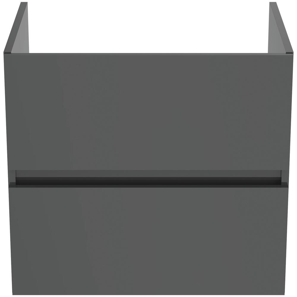 Ideal Standard Eurovit+ 600mm 2 Drawer Wall Hung Mid Grey Vanity Unit