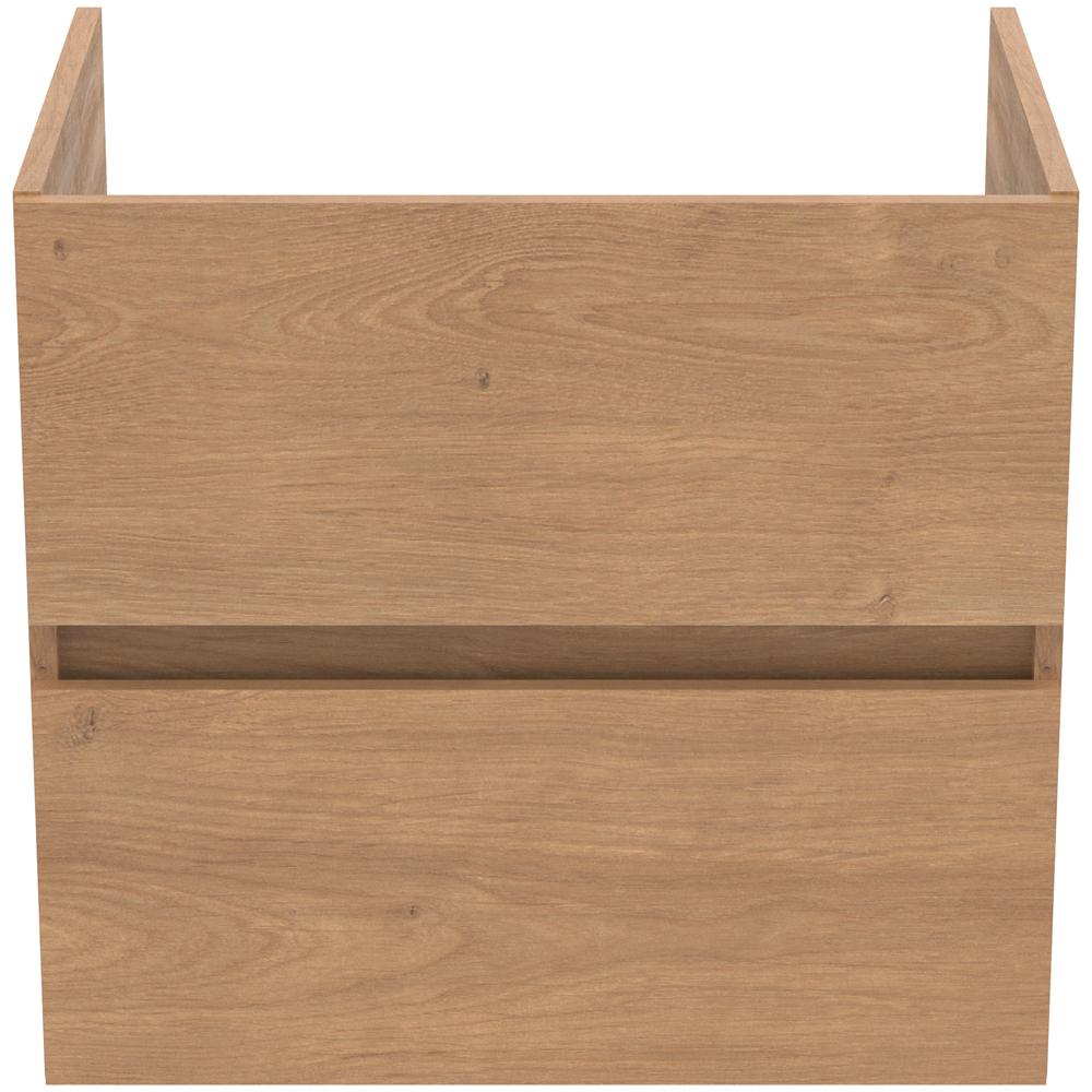 Ideal Standard Eurovit+ 600mm 2 Drawer Wall Hung Natural Oak Vanity Unit