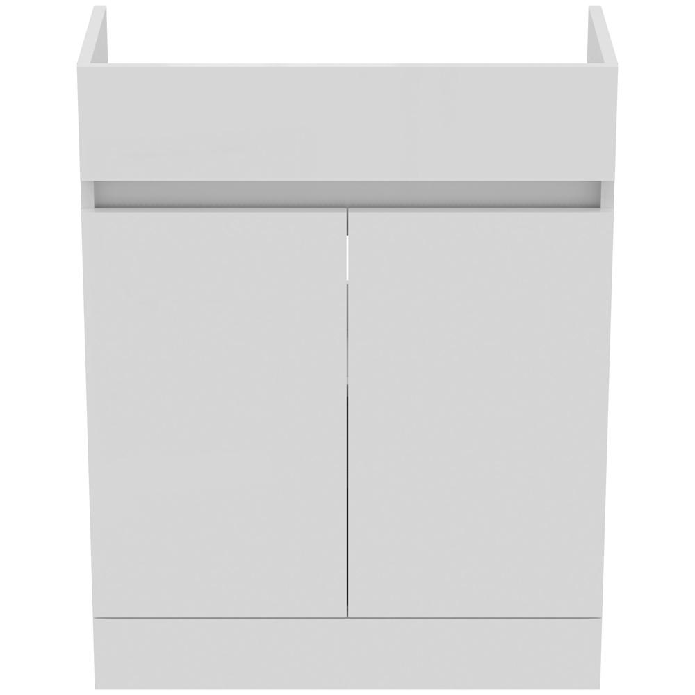 Ideal Standard Eurovit+ 650mm 2 Door Semi Recessed Gloss White Vanity Unit