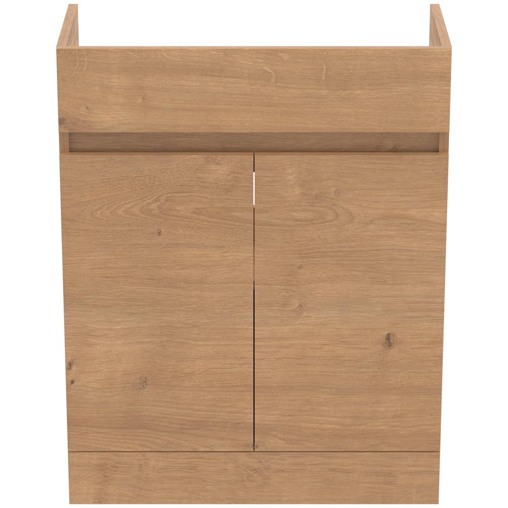 Ideal Standard Eurovit+ 650mm 2 Door Semi Recessed Natural Oak Vanity Unit