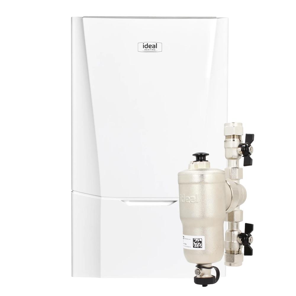 ideal vogue max combi boiler with ideal system filter primary