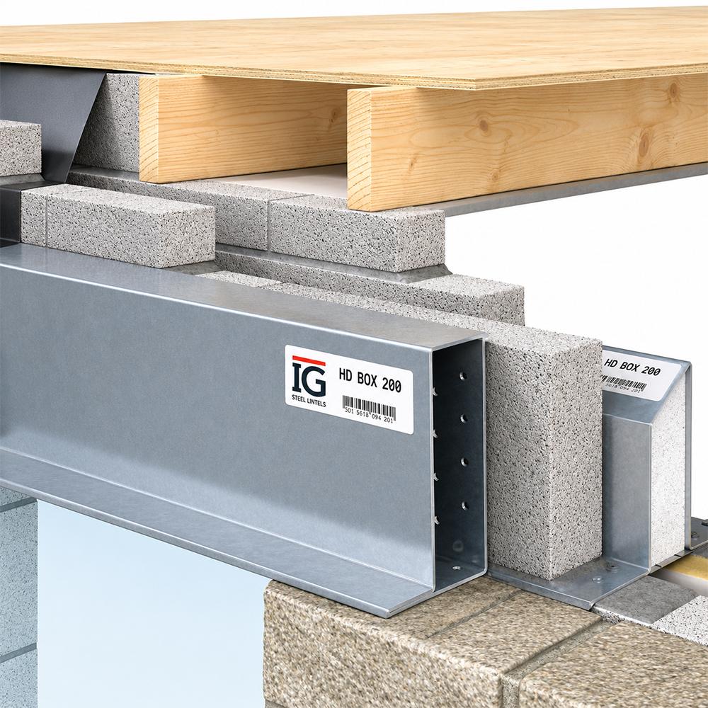 IG HDBOX-200 Heavy Duty Box Steel Lintel - 2700mm