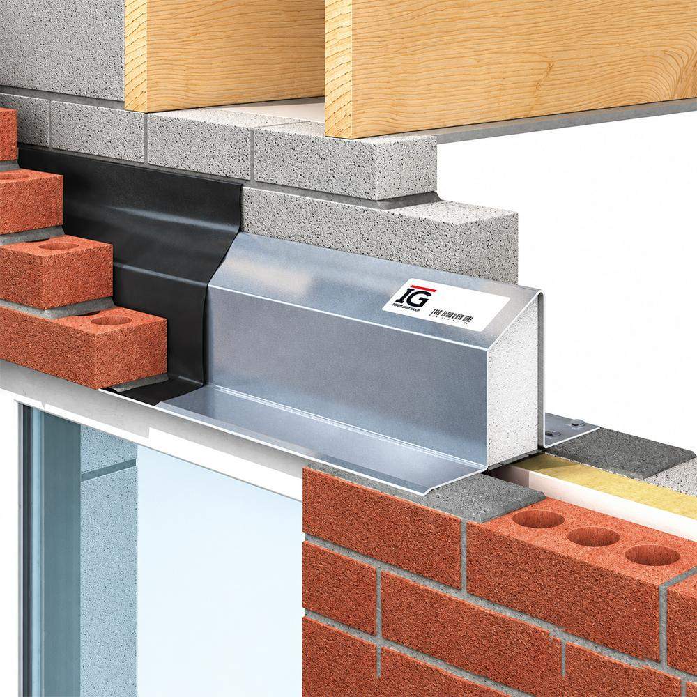 Ig Lintels Silver Ig L1/Hd 150 Heavy Duty Steel Lintel 150-165Mm Cavity - 3300Mm