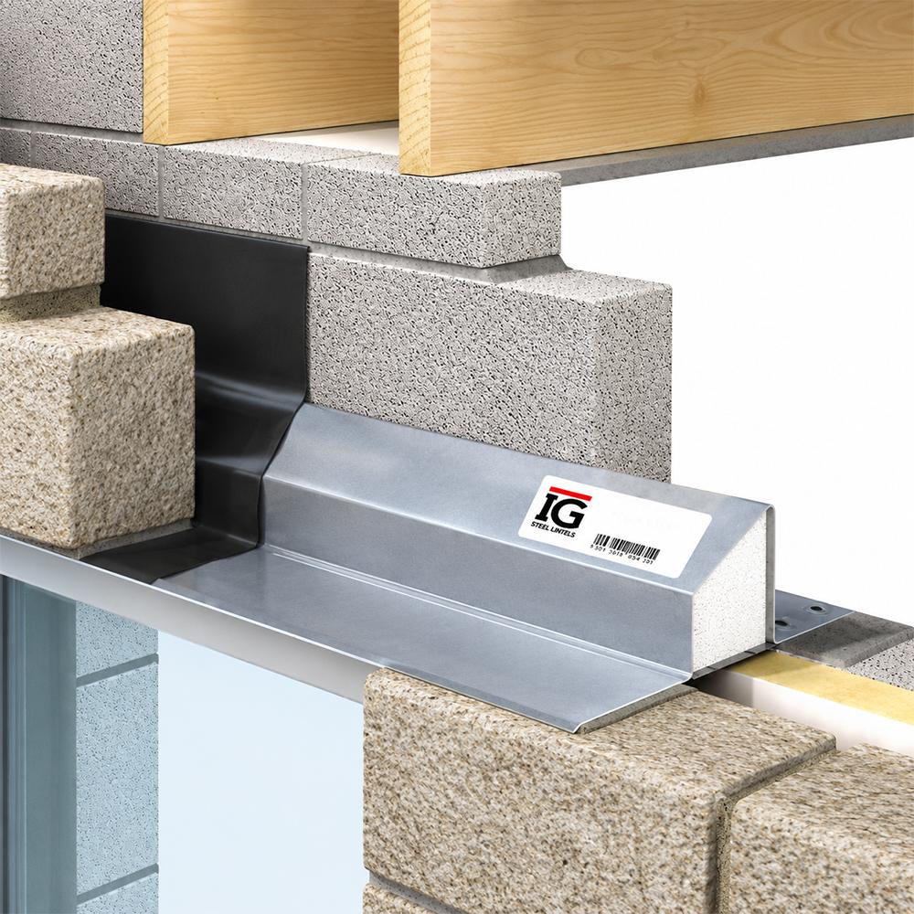 IG L1/S 100 WOL Standard Duty Steel Lintel 90-105mm Cavity - 1500mm