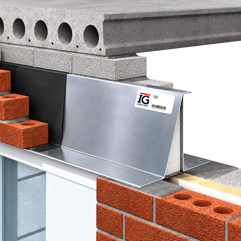 Ig Lintels Silver Ig L5/150 Extra Heavy Duty Steel Lintel 150-165Mm Cavity - 3300Mm