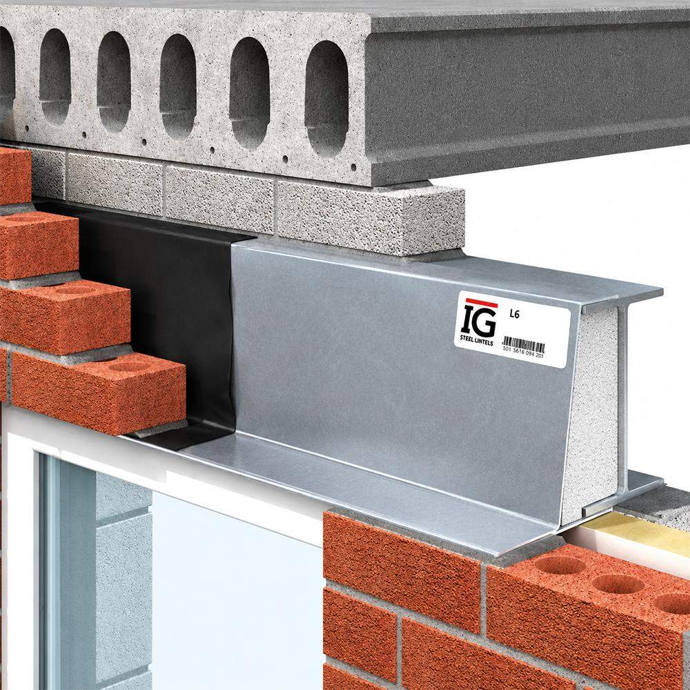 Ig Lintels Silver Ig L6/50 Extreme Loading Steel Lintel 50-70Mm Cavity - 4500Mm
