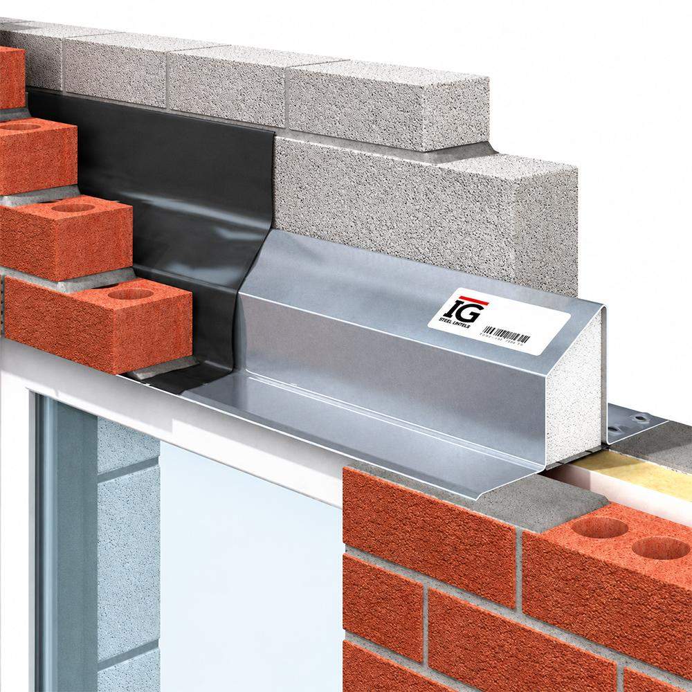 Ig Lintels Silver Ig L1/S 110 Standard Duty Steel Lintel 110-125Mm Cavity - 3300Mm