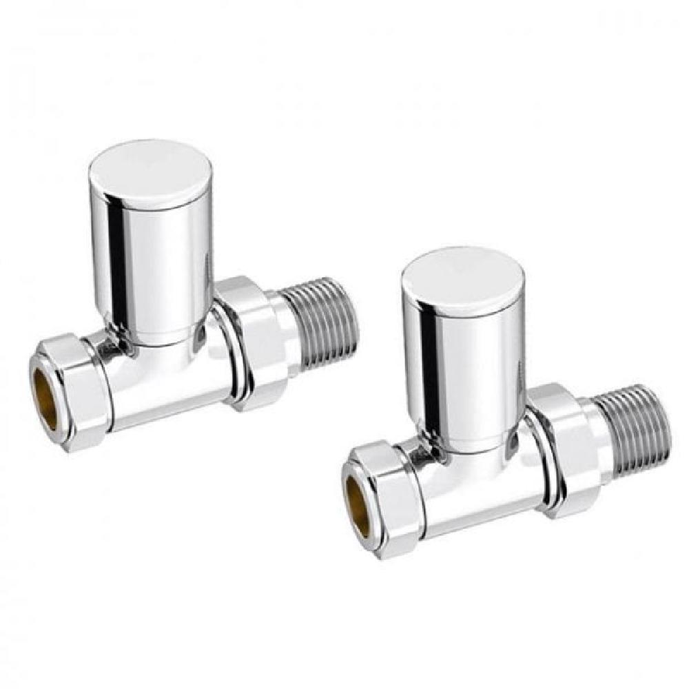 Inta Modern Straight Chrome Radiator Valve