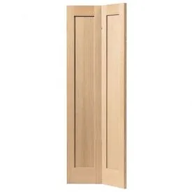 JB Kind Internal Oak Etna Shaker Style Panelled Bi-Fold Door