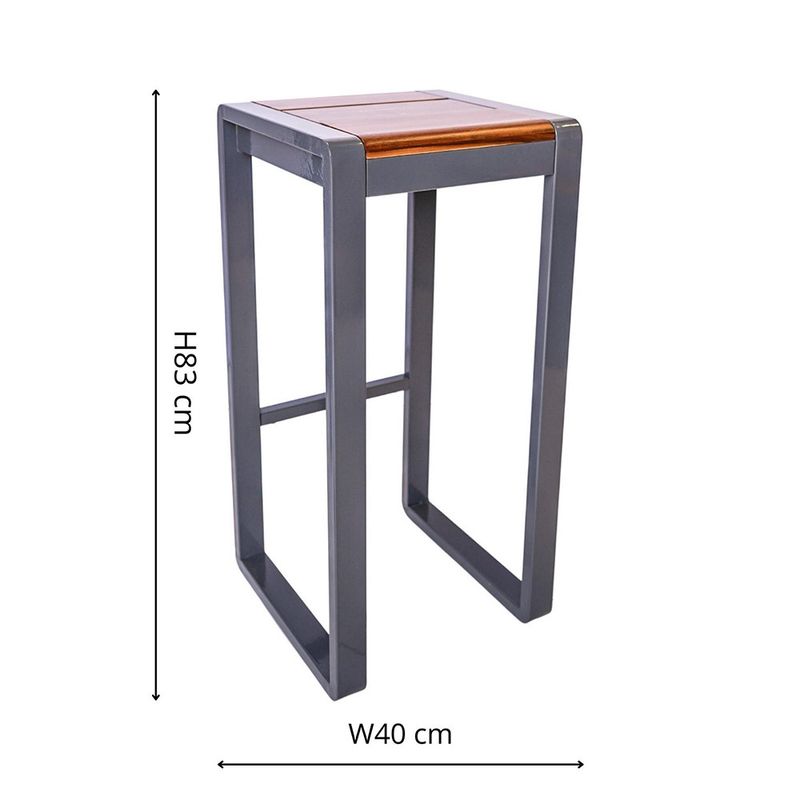 Spitalfields Tall Acacia Wood 5 Piece Outdoor Furniture Set Drainage