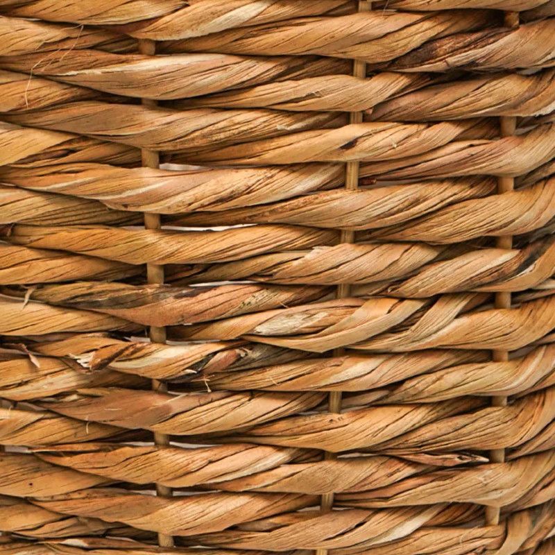 Indoor Water Hyacinth Lined Basket on Legs 450mm x 300mm Drainage