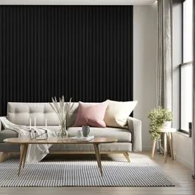 JB Kind Black Laminate Acoustic Wall Panel - 2400mm x 600mm x 21mm