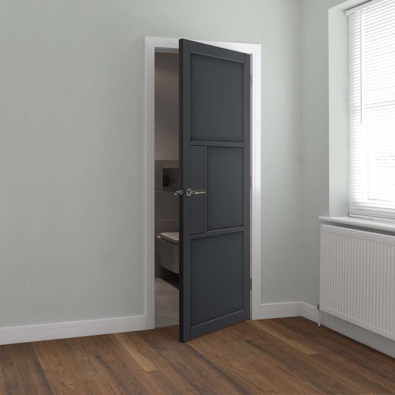 JB Kind Cosmo Graphite Grey Fully Finished Internal Door 1981 x 762mm