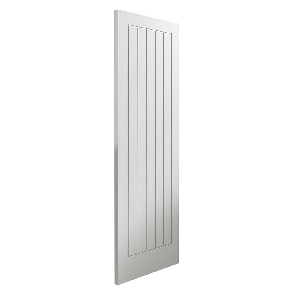 jb kind cottage 5 white primed internal moulded door angled