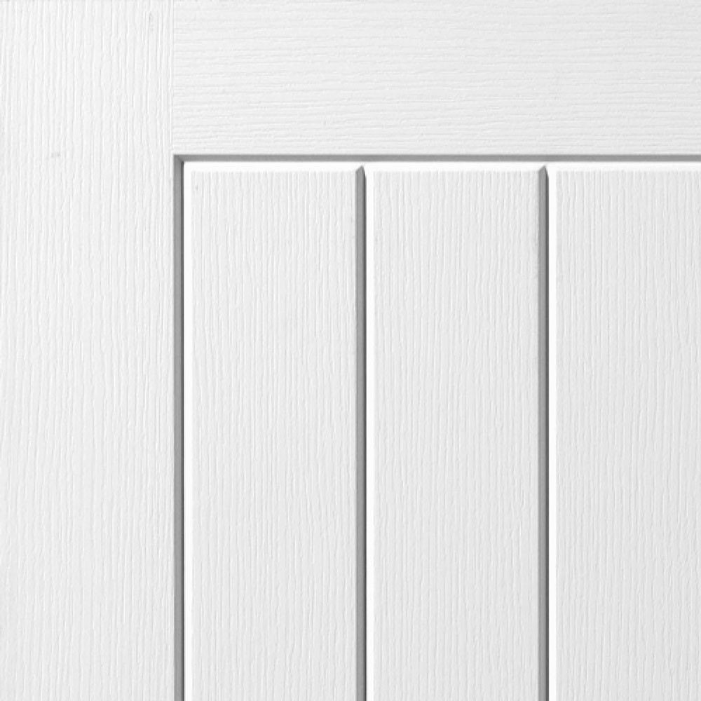 jb kind cottage 5 white primed internal moulded door close up