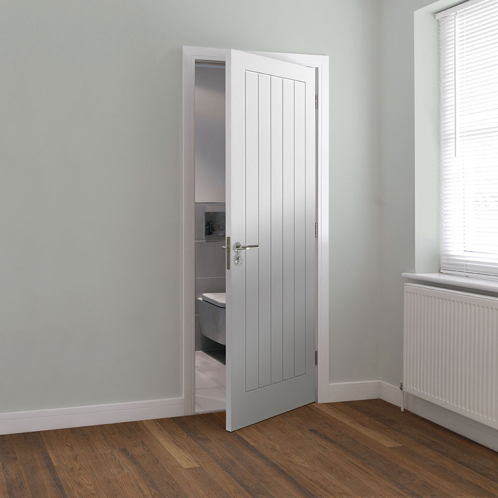 jb kind cottage 5 white primed internal moulded door walnut floor lifestyle
