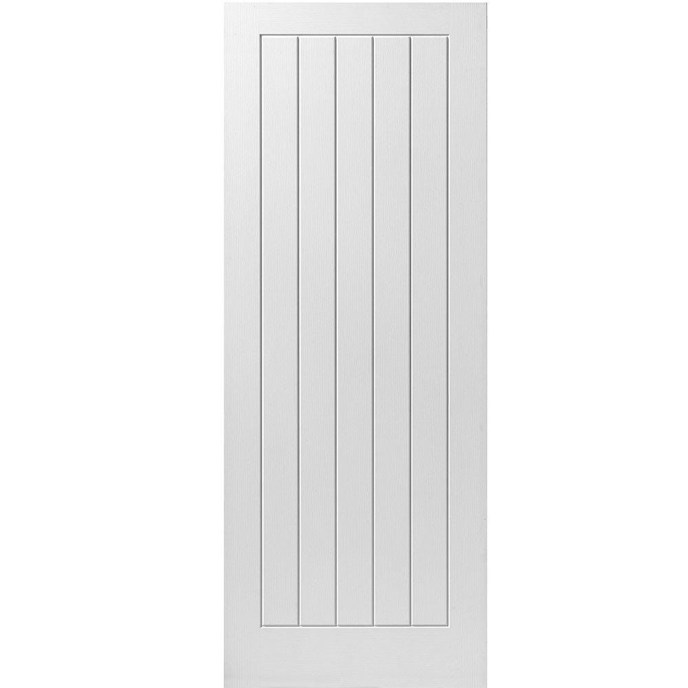 jb kind cottage 5 white primed internal moulded door