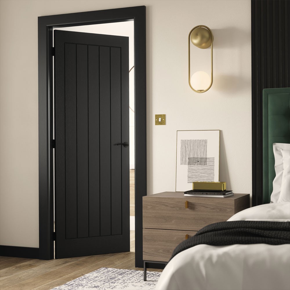 JB Kind Cottage Black Fully Finished Internal Door 2
