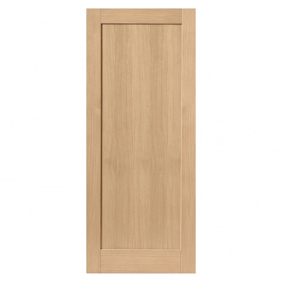 JB Kind Etna Shaker 1 Panel Unfinished Oak Internal Door