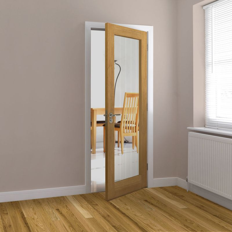 JB Kind Internal Oak Thames Light Pre-finished Glazed Cottage Door 838mm x 1981mmLifestyle