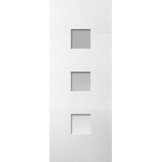 JB Kind Ripple Moulded White Primed 3 Light Clear Glazed Internal Door Price Comparisons | Compare The Build