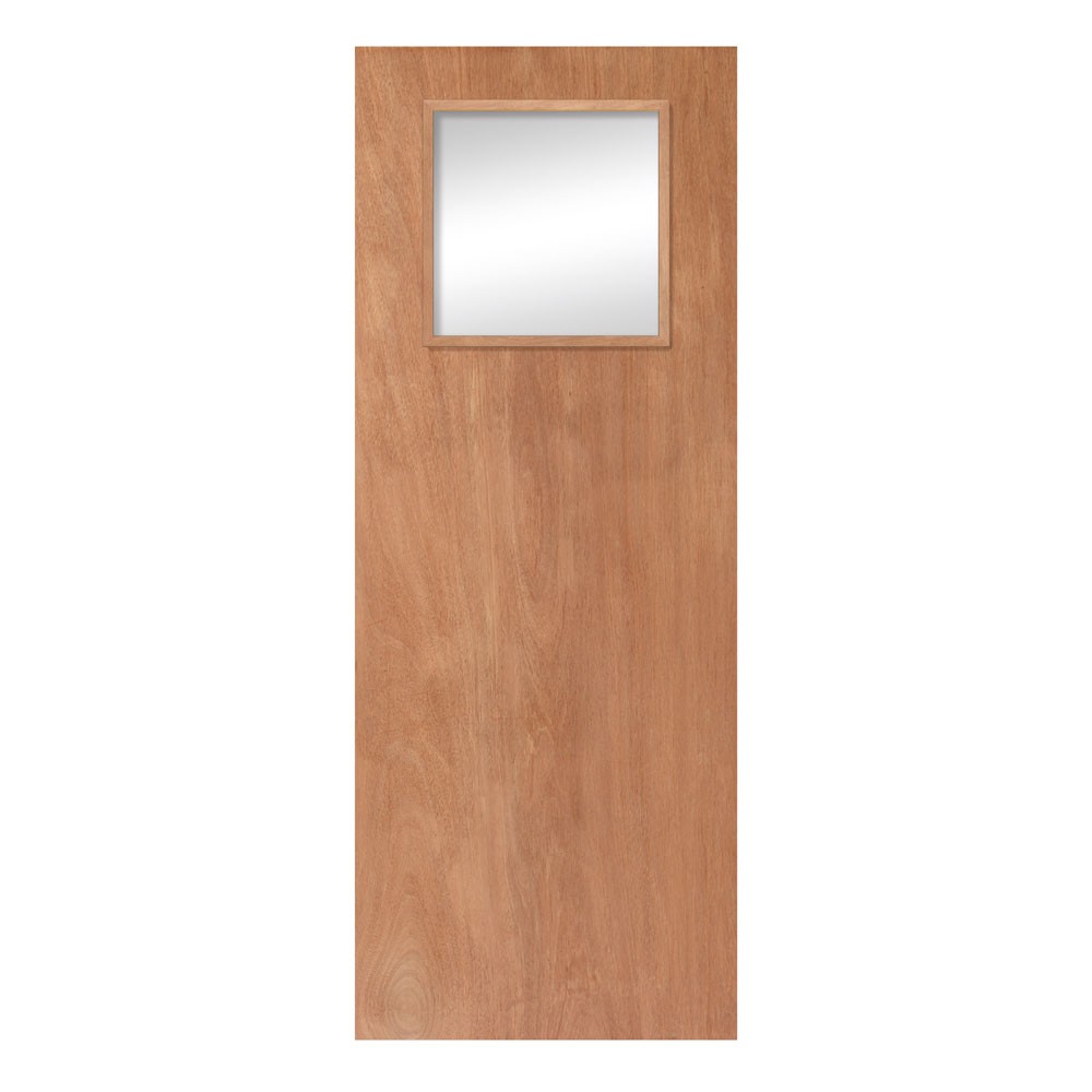 JB Kind Paint Grade Oak Unfinished 1 Light Glazed Internal FD30 Fire Door