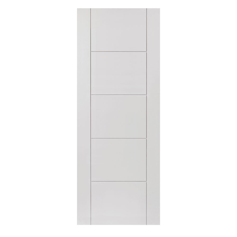 JB Kind Tigris White Primed Internal Ladder FD30 Fire Door
