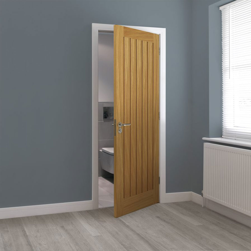 jb kind yoxall oak cottage internal door denim walls lifestyle