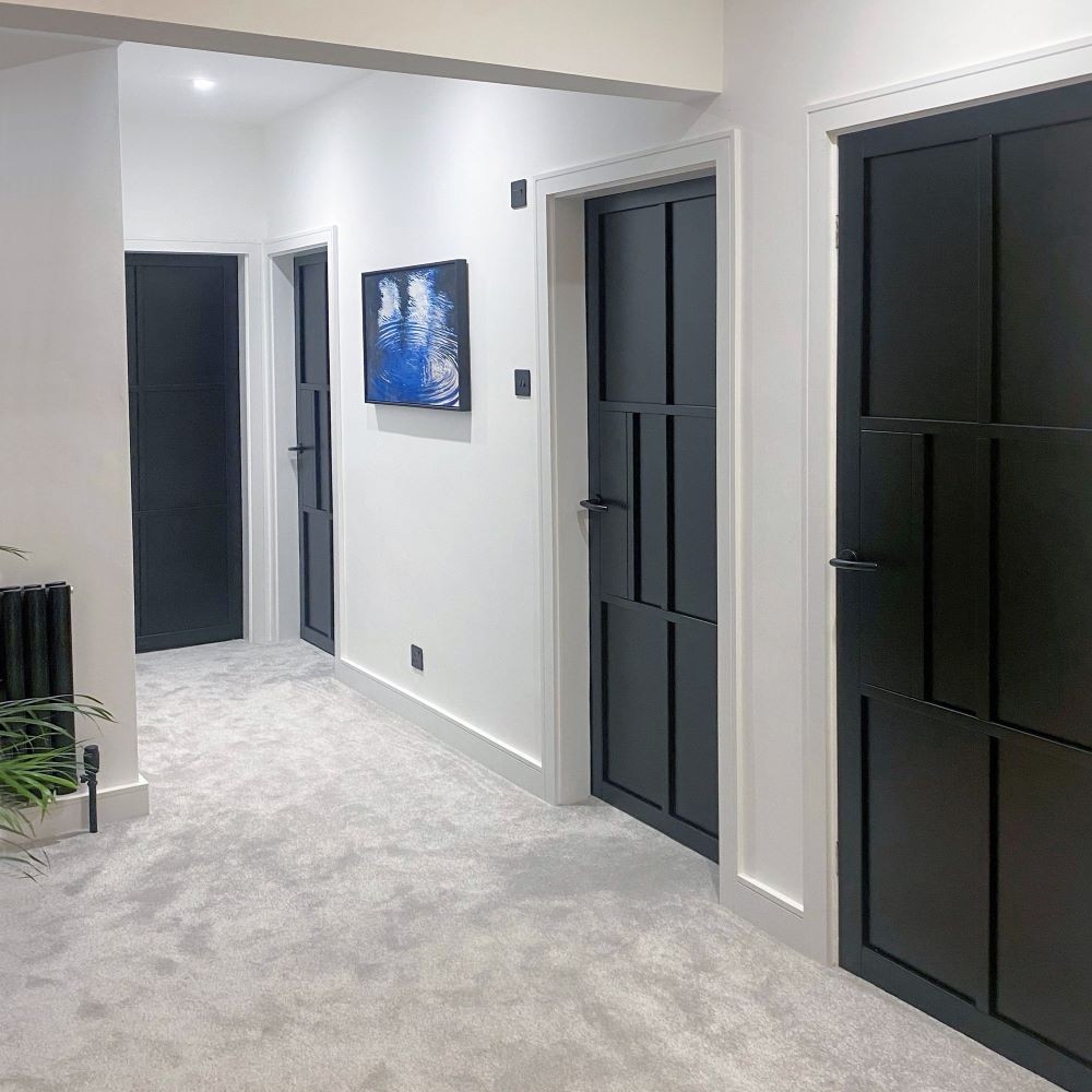 JB Kind Civic Urban Industrial Fully Finished Black Internal Door