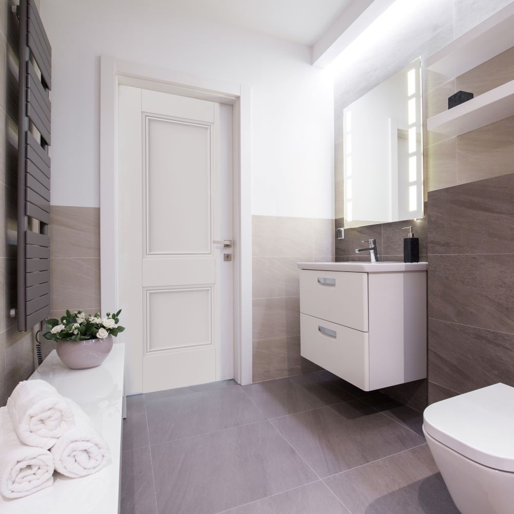 JB Kind Hardwick 2 Panel White Primed Internal Door