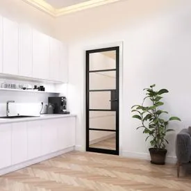 JB Kind Urban Industrial Metro Fully Finished Clear Glass Internal Door