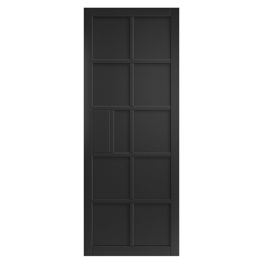 JB Kind Plaza Urban Industrial Fully Finished Black Internal Door