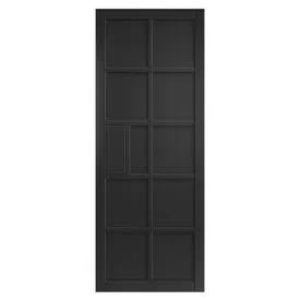 JB Kind Plaza Urban Industrial Fully Finished Black Internal Door